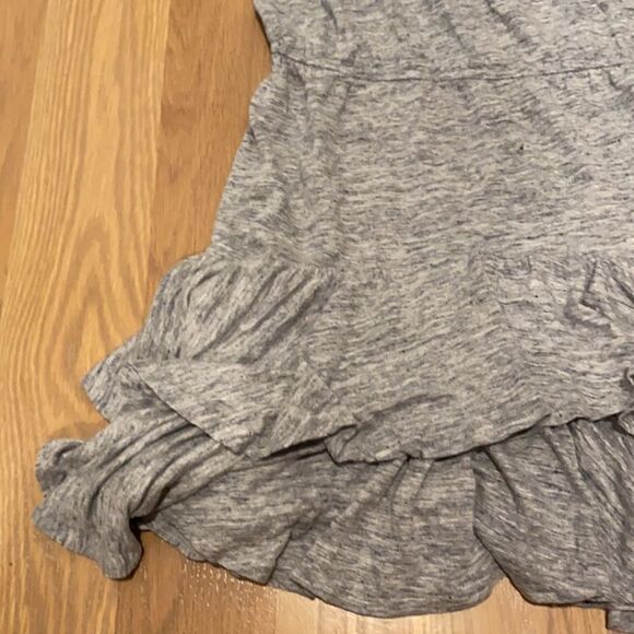 Rebecca Taylor gray linen tiered dress M - Picture 2 of 5